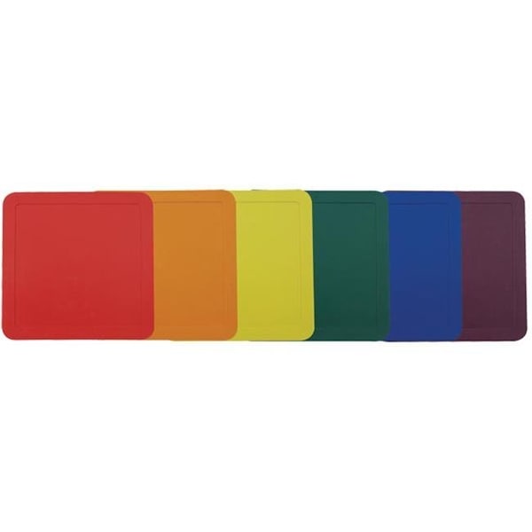 Champion Sports PBMSET 14 in. Poly Base Marker Set; Multicolor - Set of 6 PBMSET - main